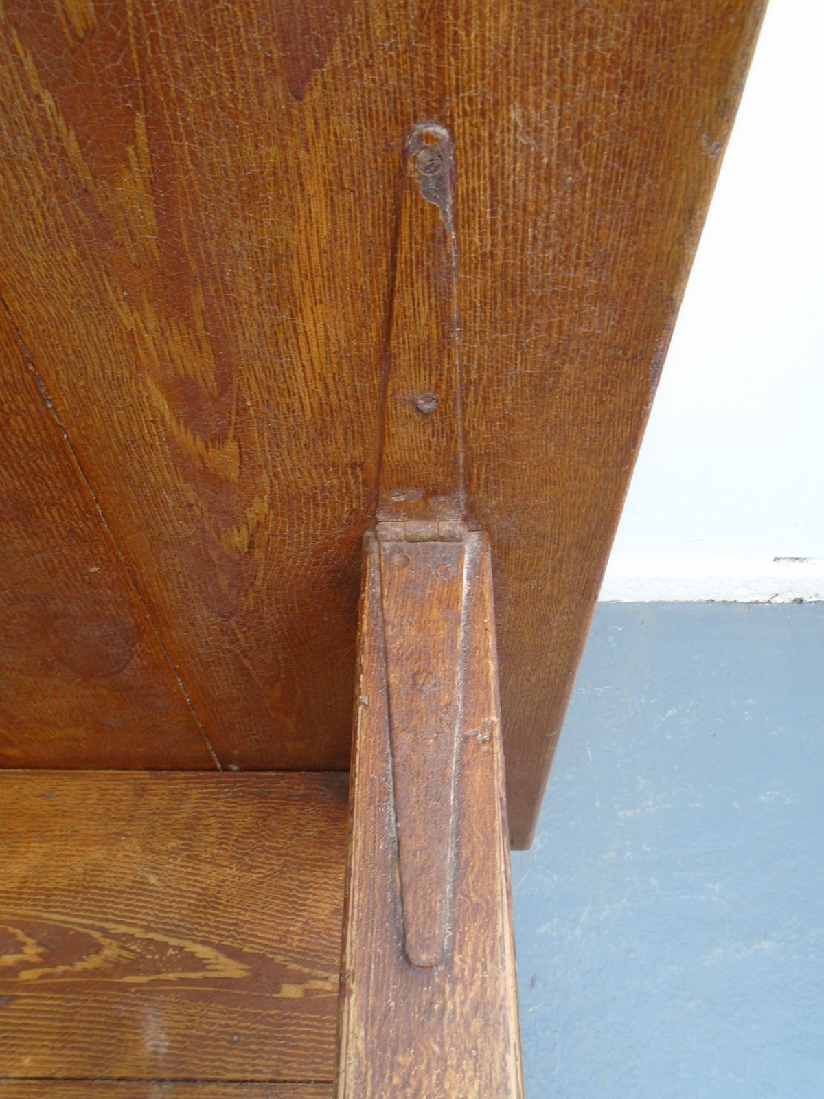 Furniture An Original Georgian Painted Pine Vernacular Country Lambing Chair/Table photo