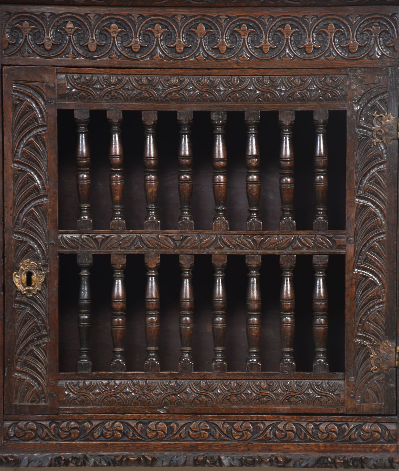 photo for sale Charles II Oak Mural Livery Cupboard