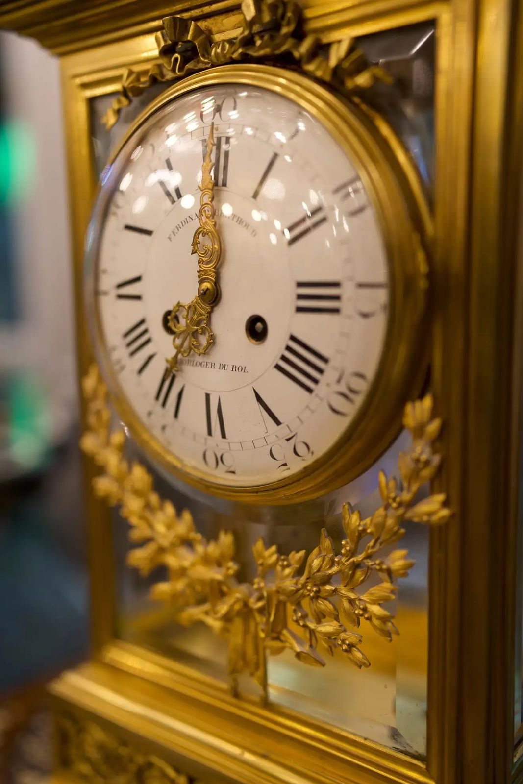 19th Century Louis XVI Style Regulator Gilt Bronze Clock By Ferdinand Berthoud photo Home Decor