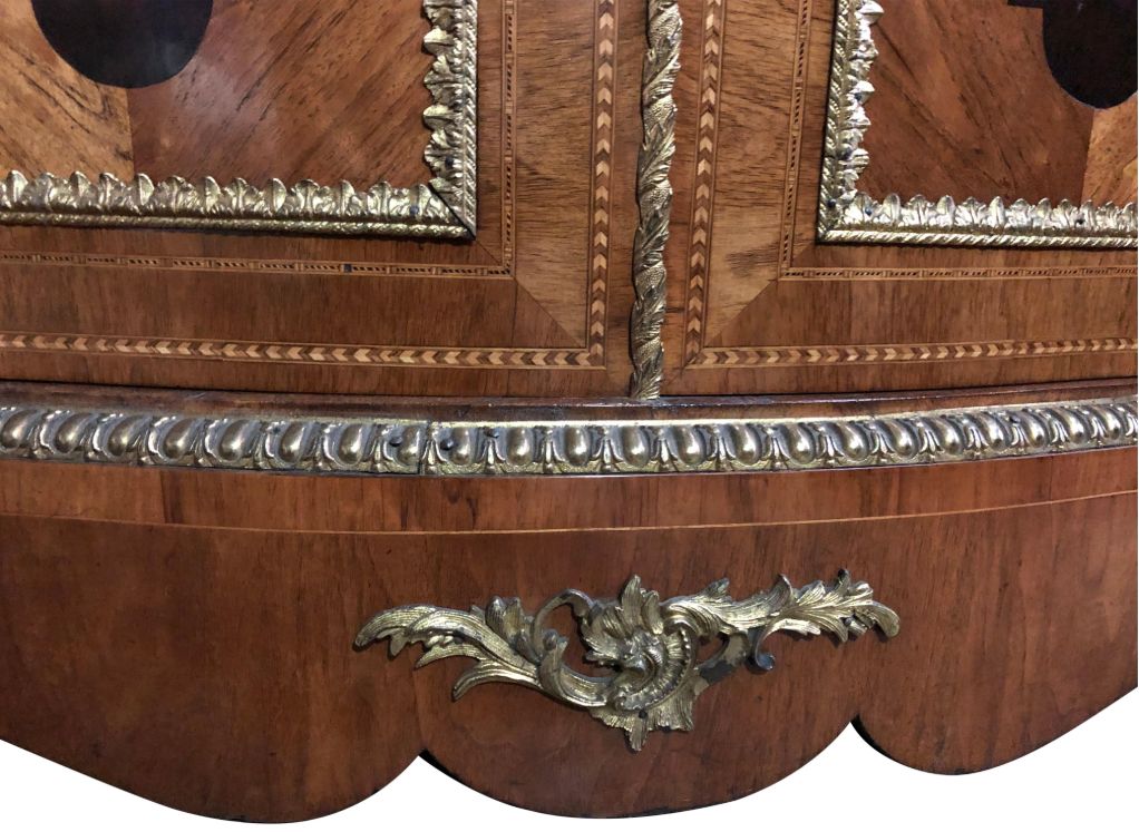 20700.0 19th Century Walnut And Floral Marquetry Credenza photo