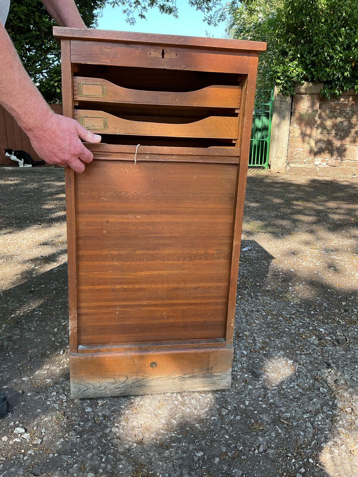 Furniture Astrola Wooden Tambourine Roller Shutter Filing Cabinet photo
