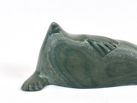 Art Inuit Art Seal Sculpture By Sarah Meeko Nastapoka, 1950s photo
