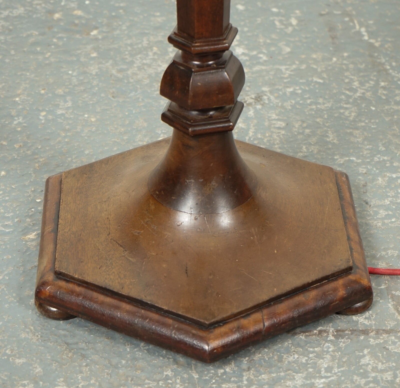 Antique Heal's Hexagonal Base Standing Lamp Circa 1930s photo for sale