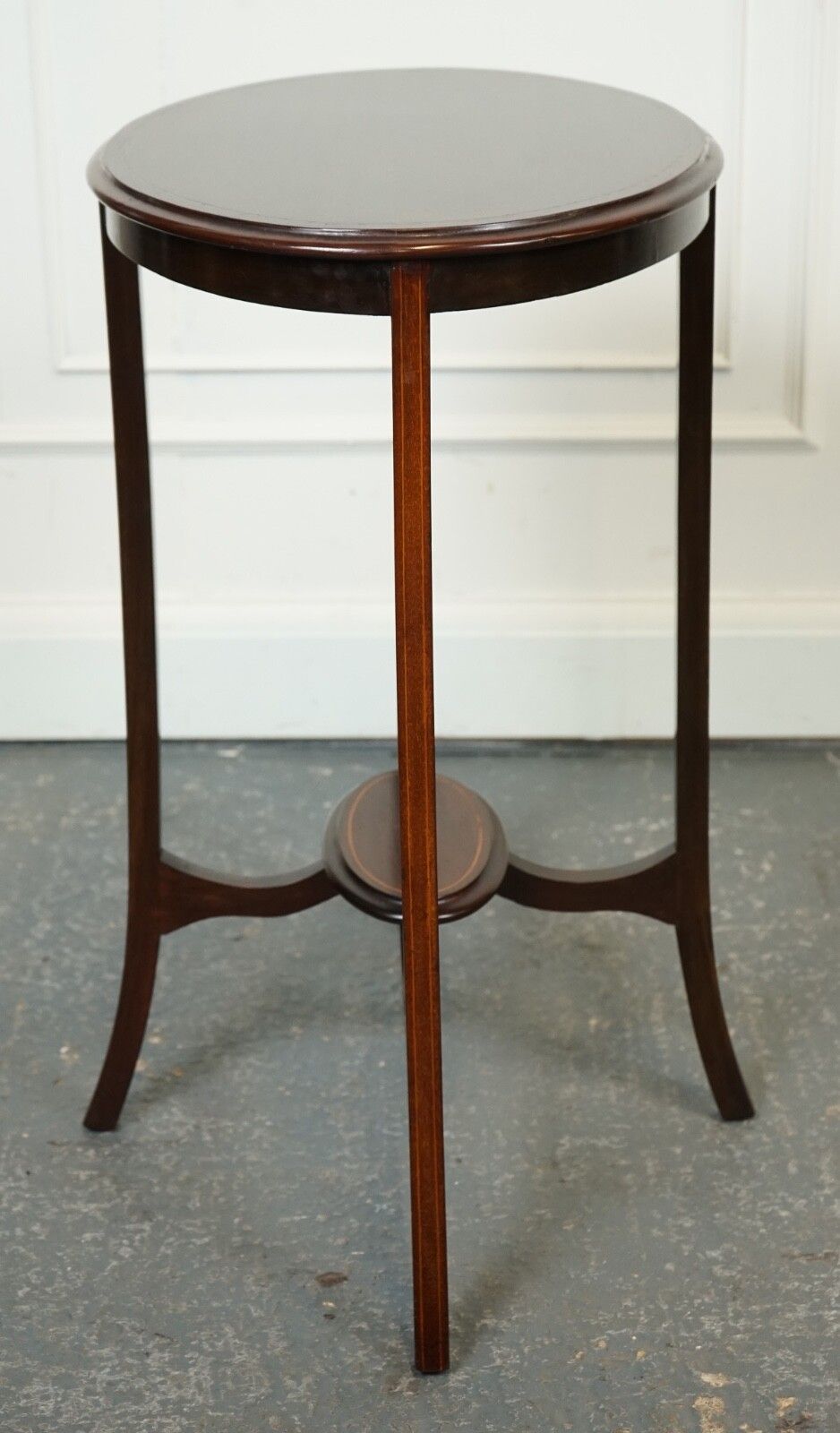 Lovely Antique Oval Hardwood Side Plant Table J1 photo buy