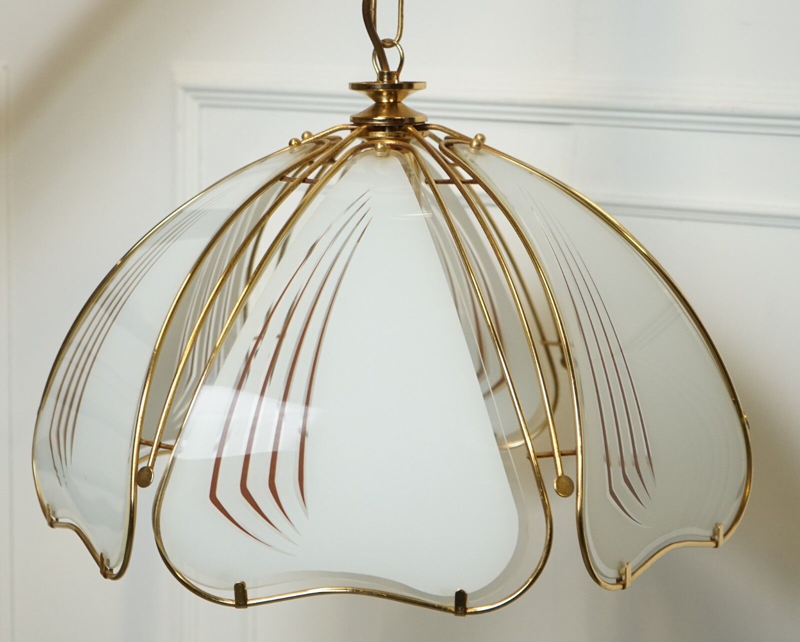 Lovely Italian Art Deco Style Chandelier Lamp photo Lighting