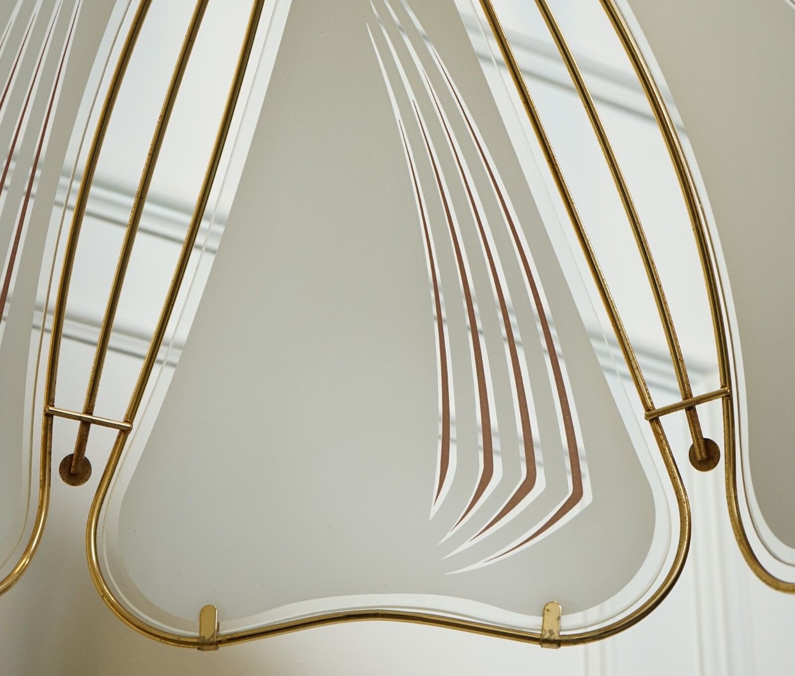 Lighting Lovely Italian Art Deco Style Chandelier Lamp photo