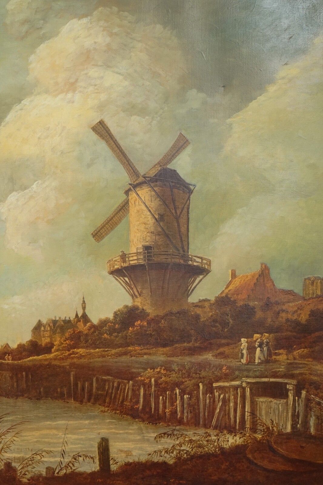 Painting After Jacob Van Ruisdael The Mill Wijk Bij Duurstede Dutch 1628 1682 photo 450.0