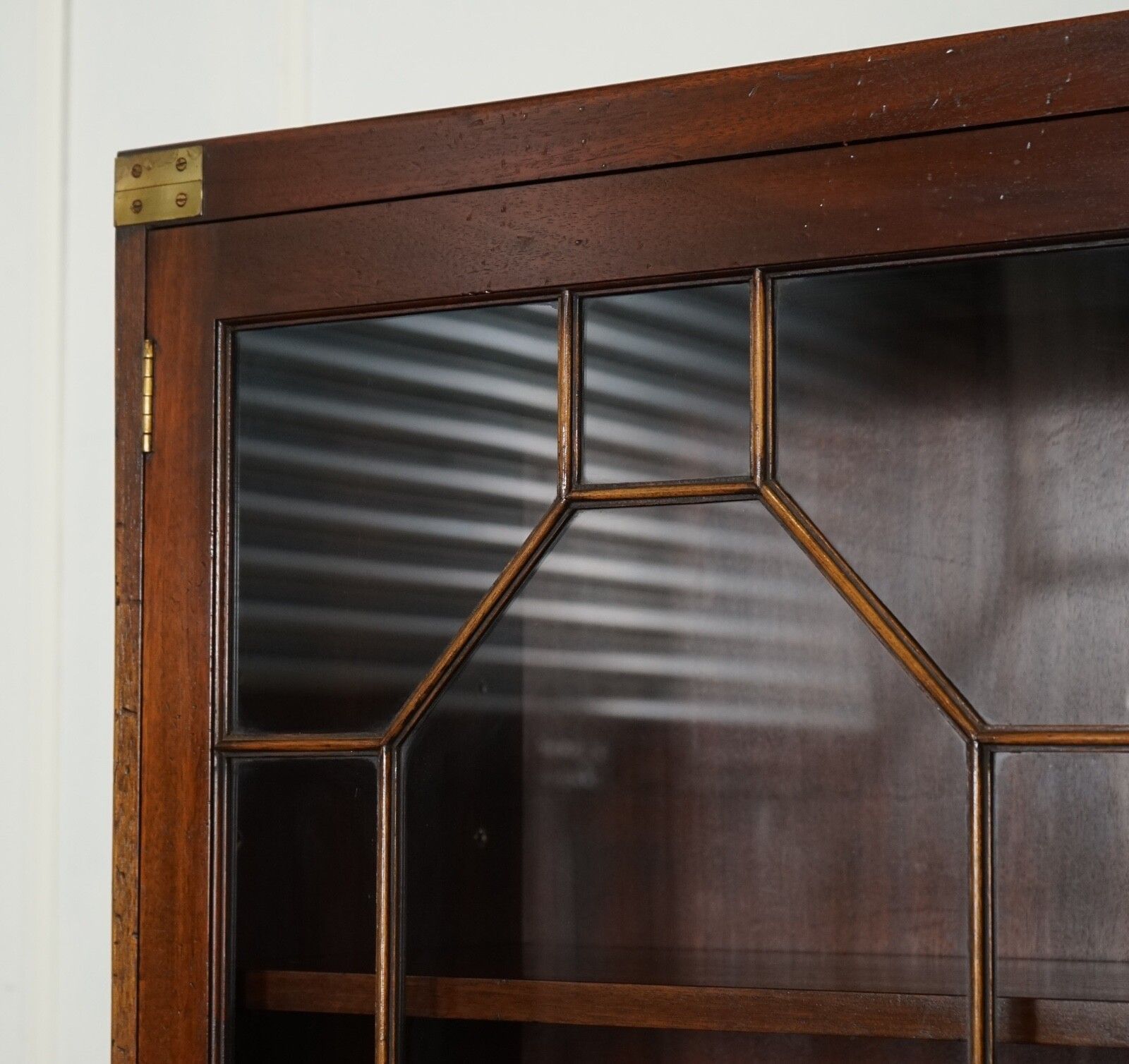 photo furniture Vintage Bevan Funnell Military Campaign Astral Glazed Library Display Cabinet