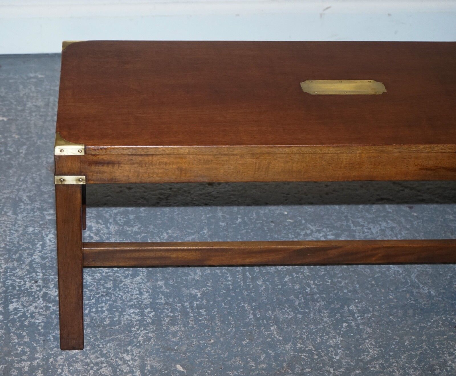 Restored Harrods Reh Kennedy Military Campaign Coffee Table photo vinterior