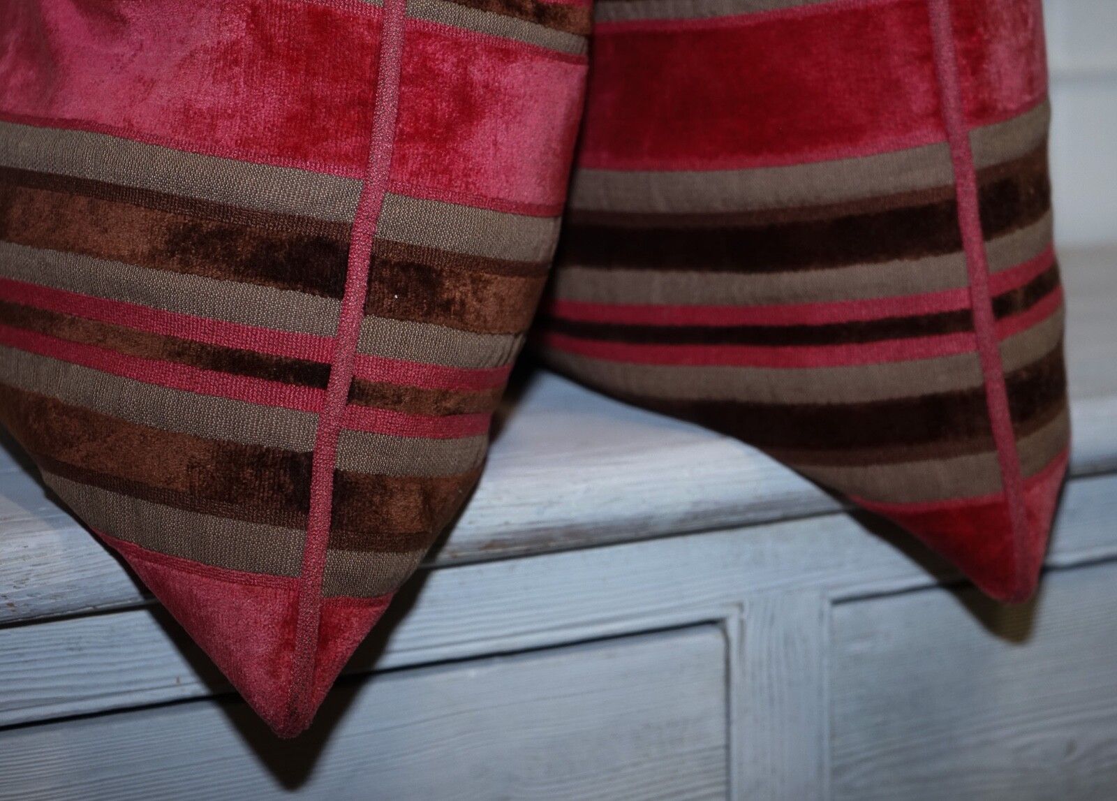 photo furniture Pair Of Alexander & James Hudson Stripey Scatter Cushions