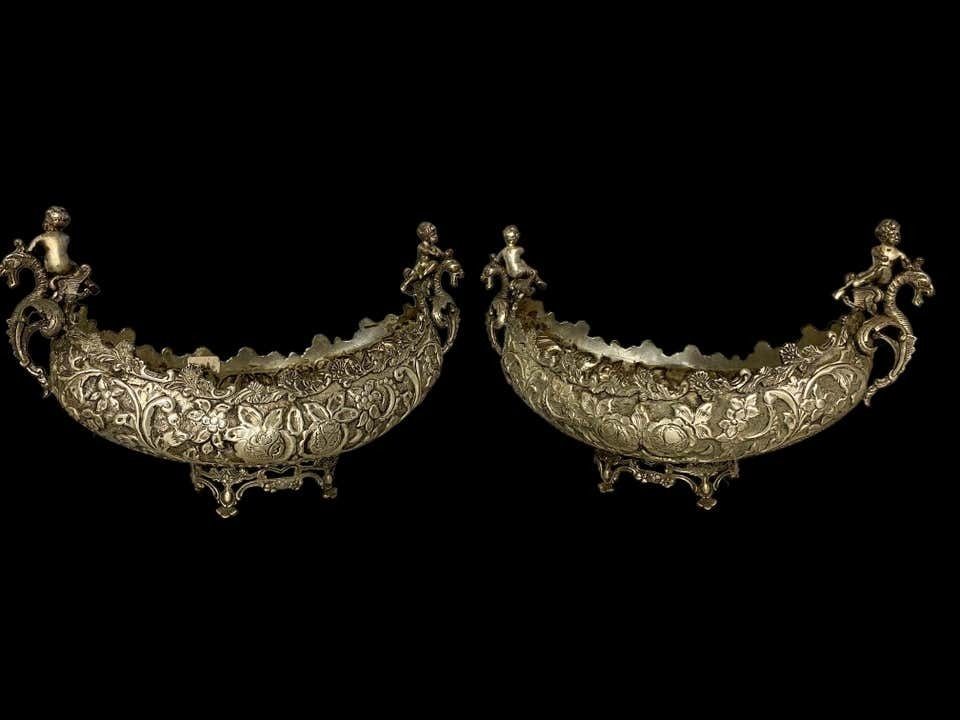 Silver Plated Serveware, Venetian Gondolas, 20th Century photo 1900.0