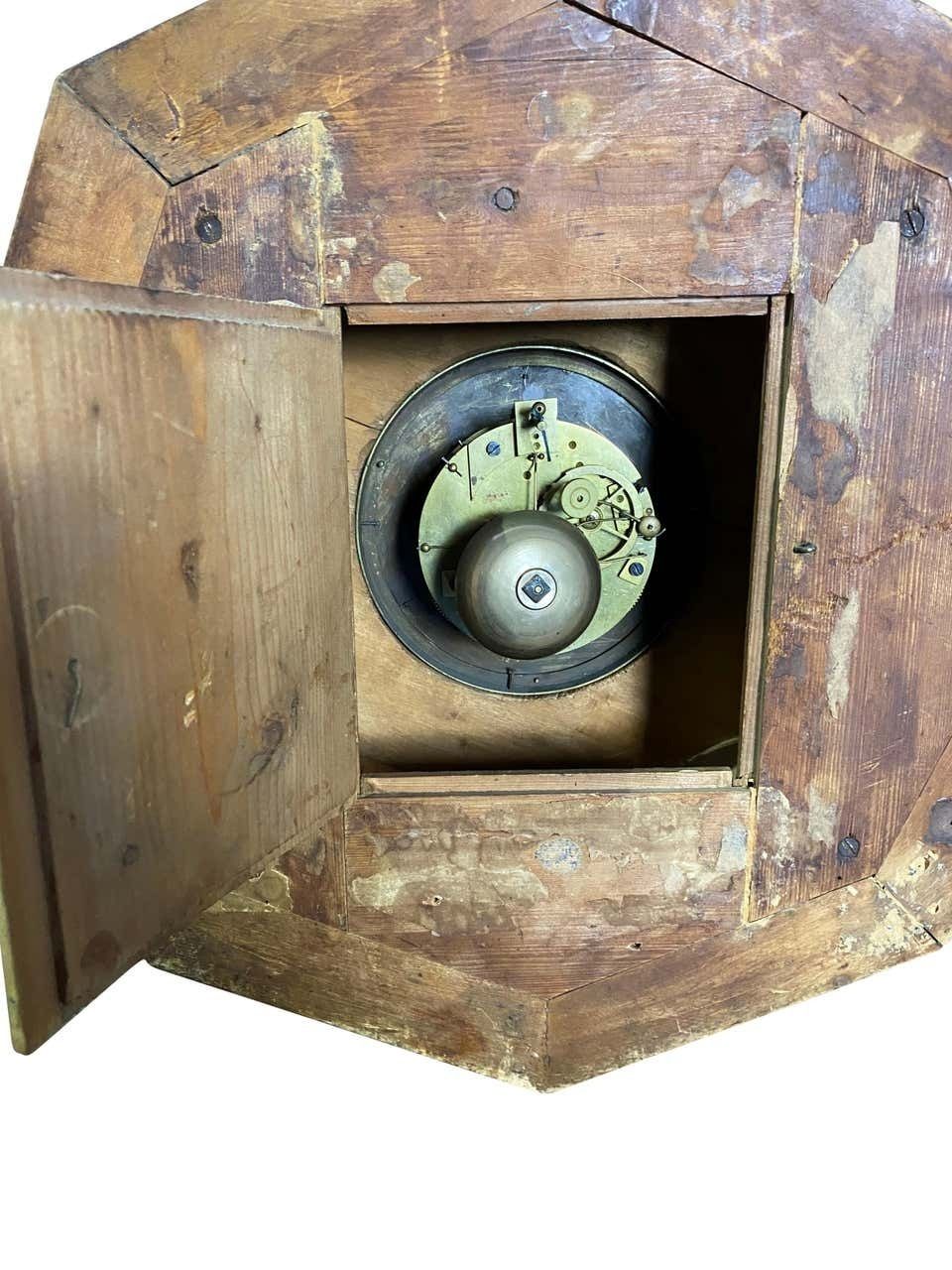 2400.0 French Rosewood And Boxwood Cased Wall Clock, 19th Century photo