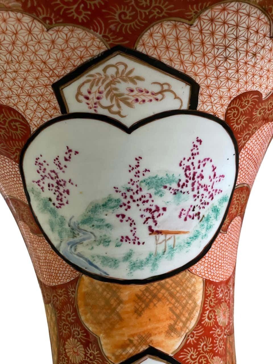 Pair Of Japanese Kutani Vases, 19th Century photo 4800.0