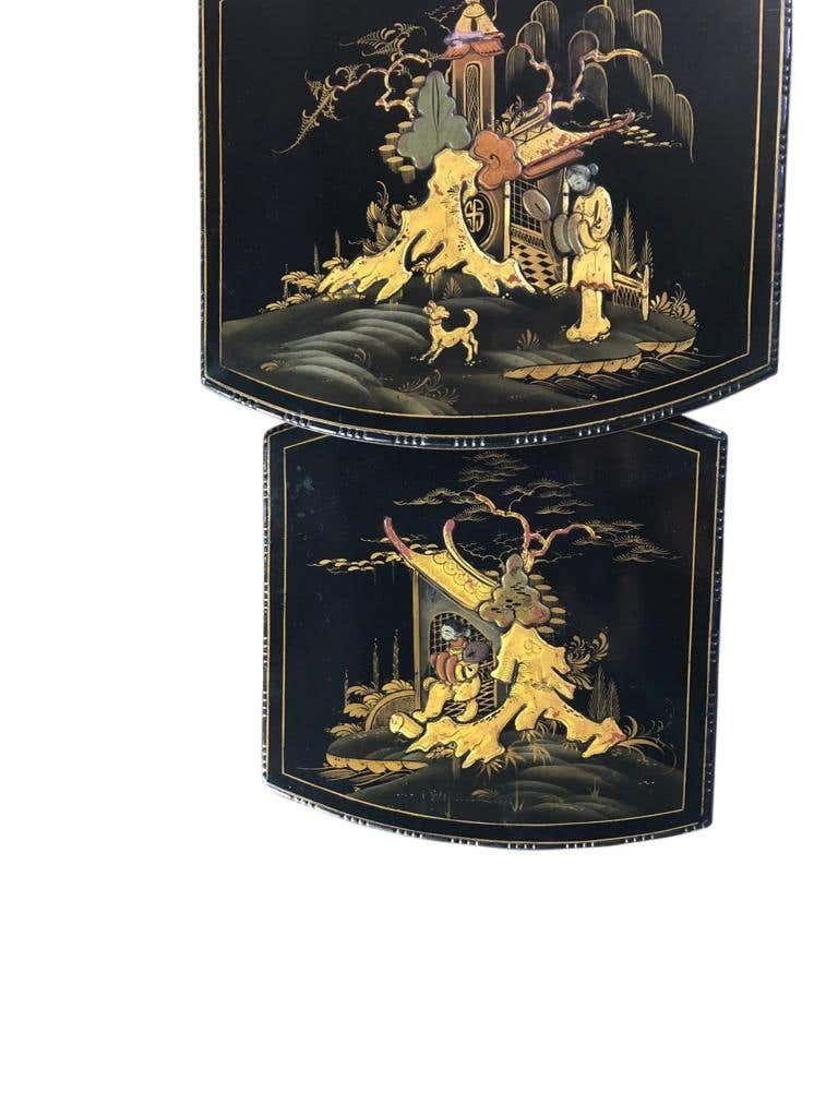 1900.0 Set Of Three Carved Chinese Chinoiserie Nested Tables photo