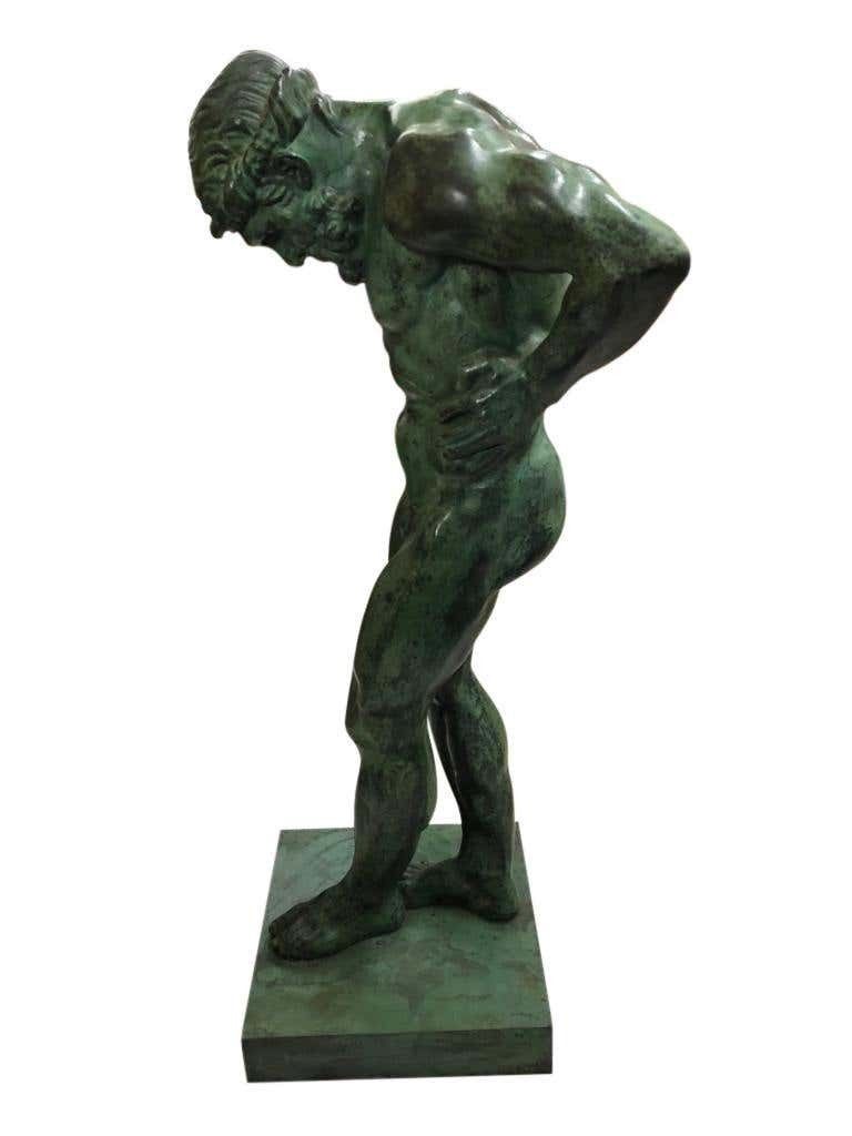 20th Century Large Bronze Statue Of Atlas photo vinterior