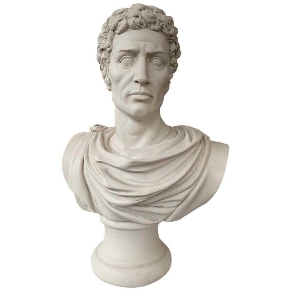 Julius Caesar Bust Sculpture ‘In Toga’, 20th Century
