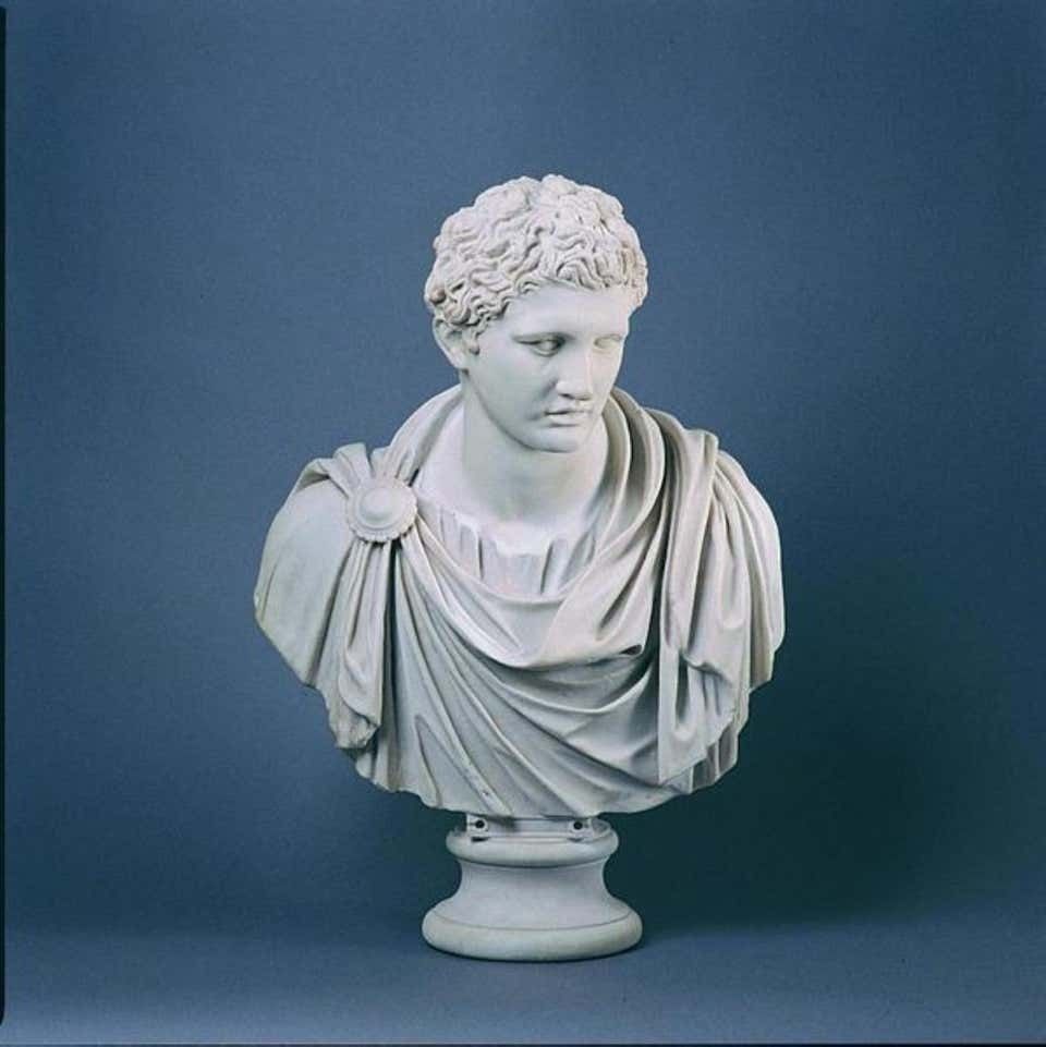 Mark Antony Bust Sculpture And Column, 20th Century photo Art