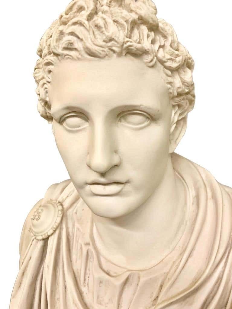 photo furniture Mark Antony Bust Sculpture And Column, 20th Century