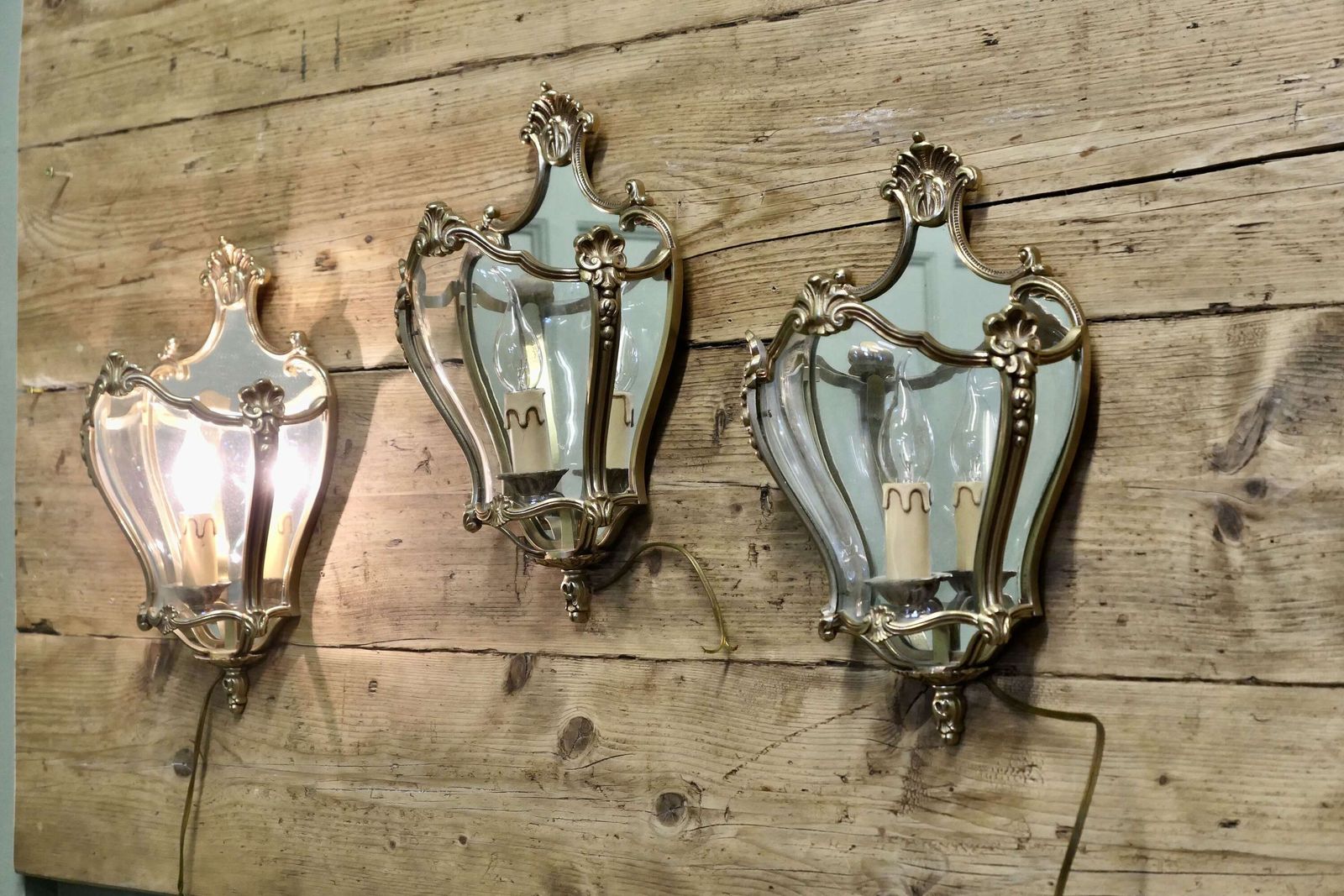 Set Of 3 Louis XV Maison Arlus Style French Wall Lights photo furniture