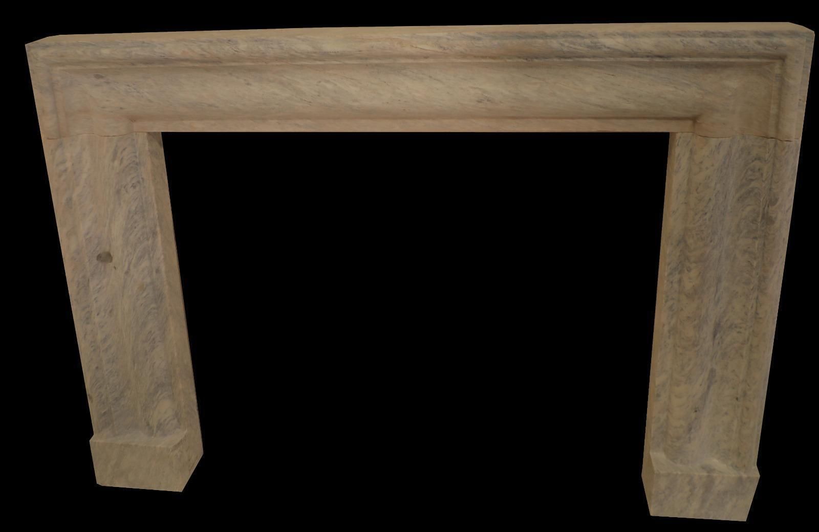 20th Century Minimalist Limestone Fireplace Surround In Honed Finish photo 13500.0