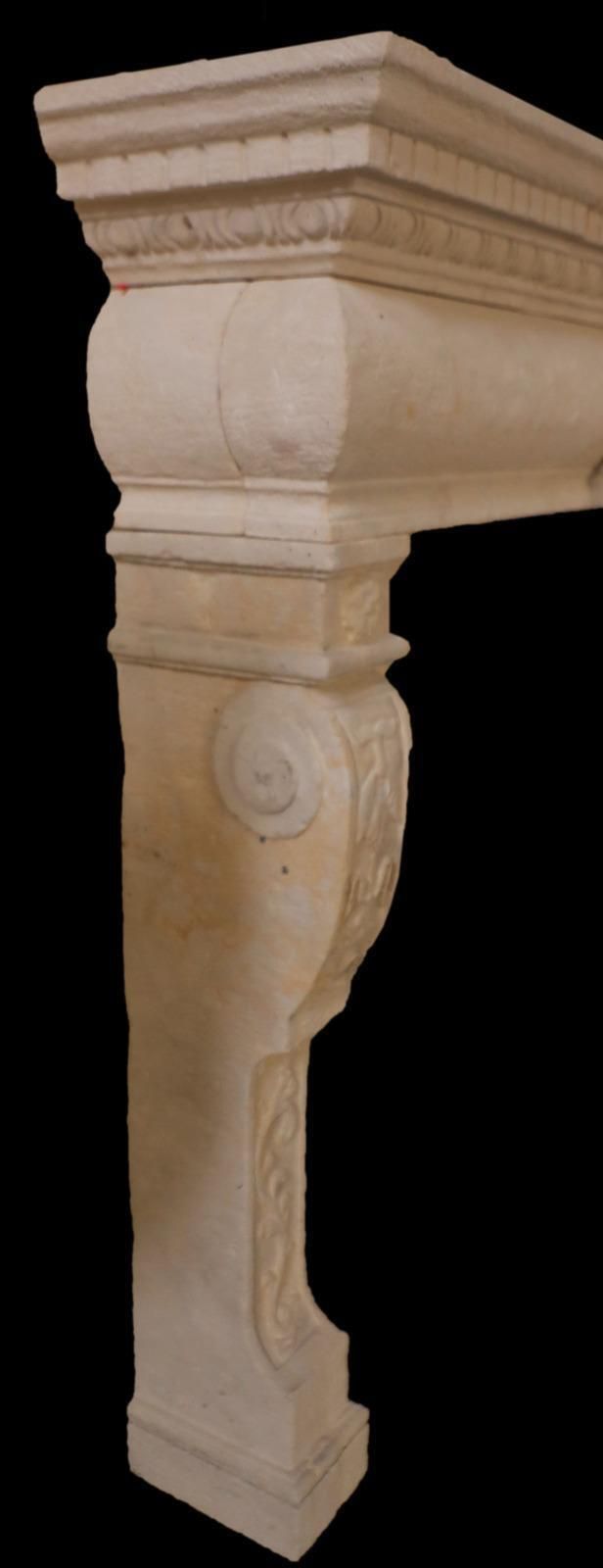 20th Century French Louis XIV Style Limestone Fireplace Mantel photo Home Fixtures