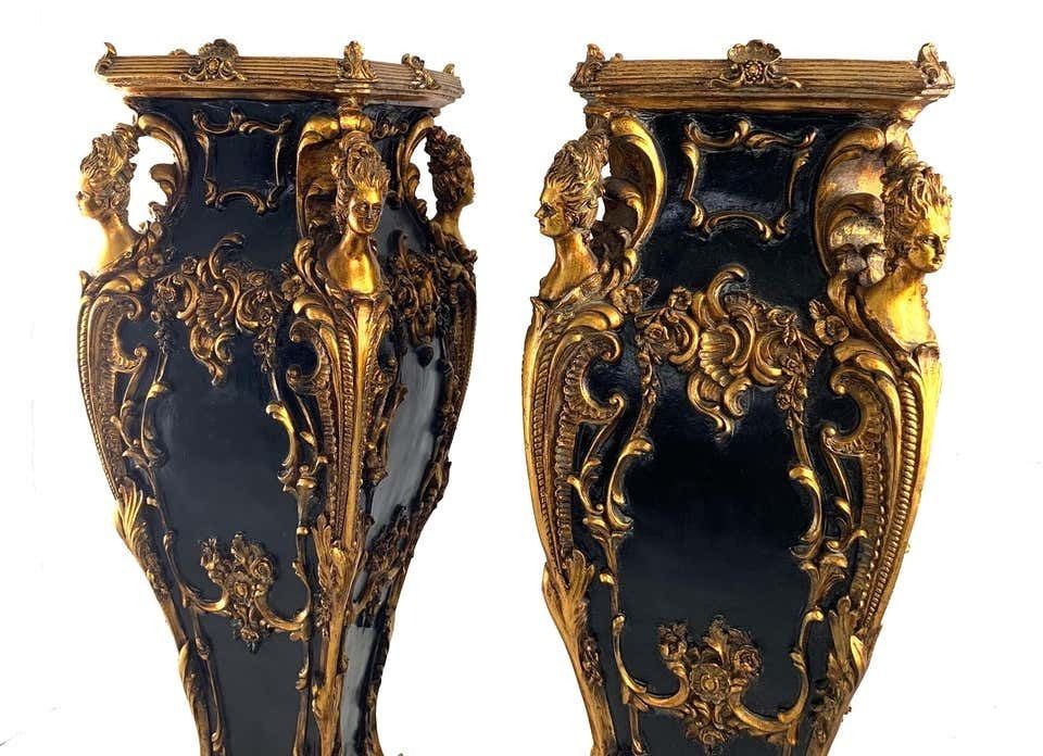 20th Century Pair Of French Jardiniere Stands Or Plinths In Louis XV Style photo 2600.0