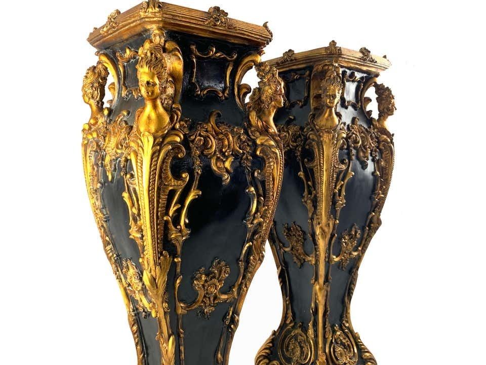 photo vinterior 20th Century Pair Of French Jardiniere Stands Or Plinths In Louis XV Style