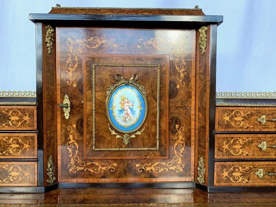 19th Century French Walnut Bonheur Du Jour photo for sale