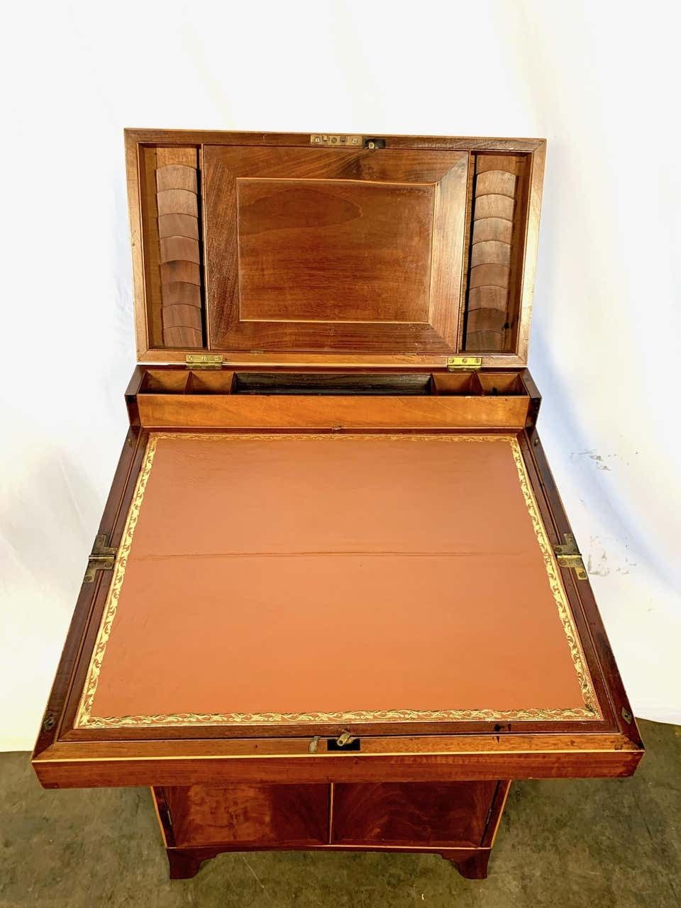 19th Century Regency Mahogany Writing Box On Stand photo Furniture