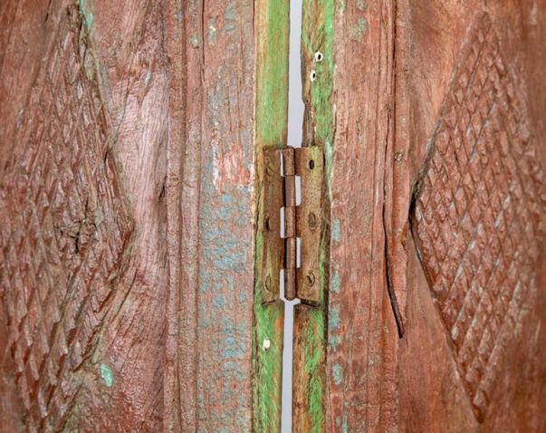 Indian Teak Bifold Panelled Doors, 19th Century photo Home Fixtures
