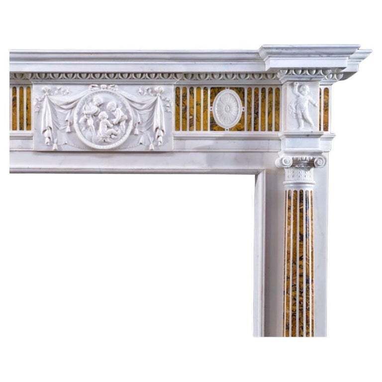 Solid Marble Georgian Style Marble Fireplace photo 6500.0