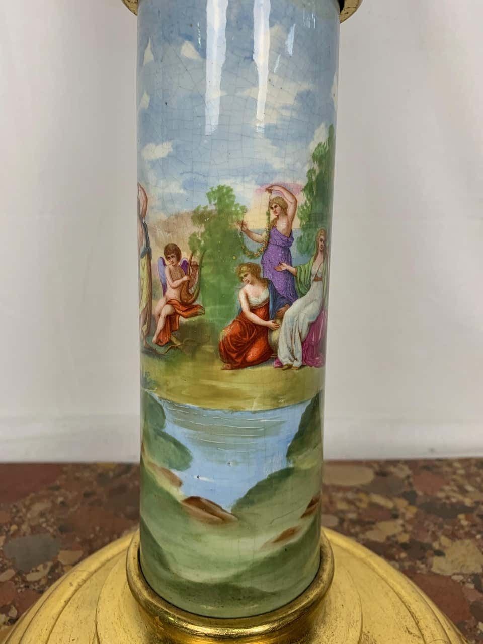 19th Century Sevres Style Porcelain Pedestal photo Home Decor