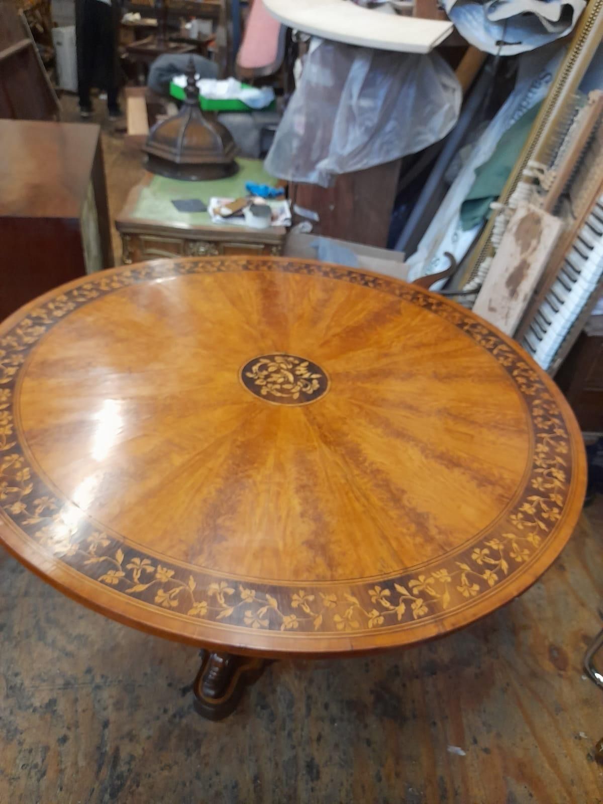 French Sunburst Table – 1880, 1800s photo furniture