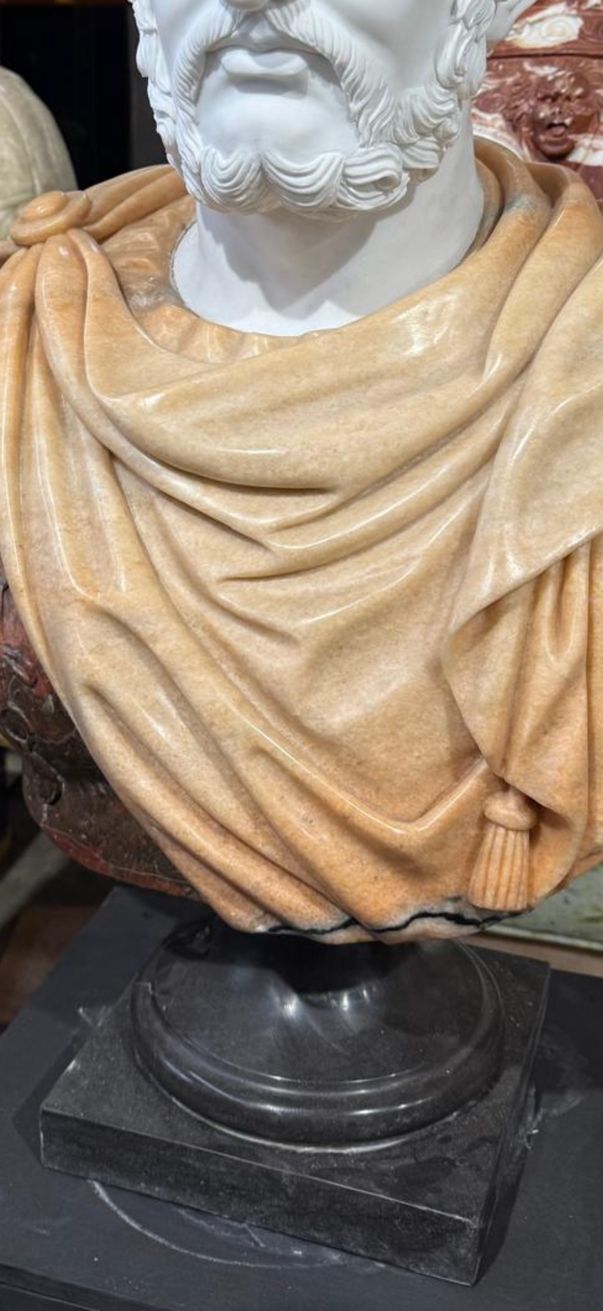 20th Century Hadrian Roman Emperor Marble Bust Sculpture photo 4500.0