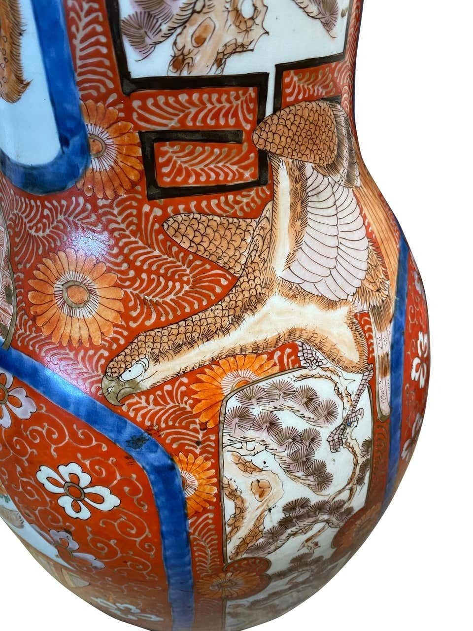 photo buy Grand Japanese Imari Vase, Late 19th Century