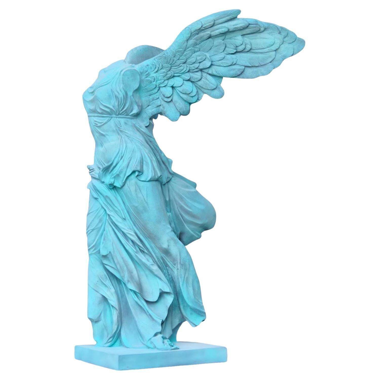 19th Century Winged Victory Of Samothrace Bronze Sculpture photo for sale