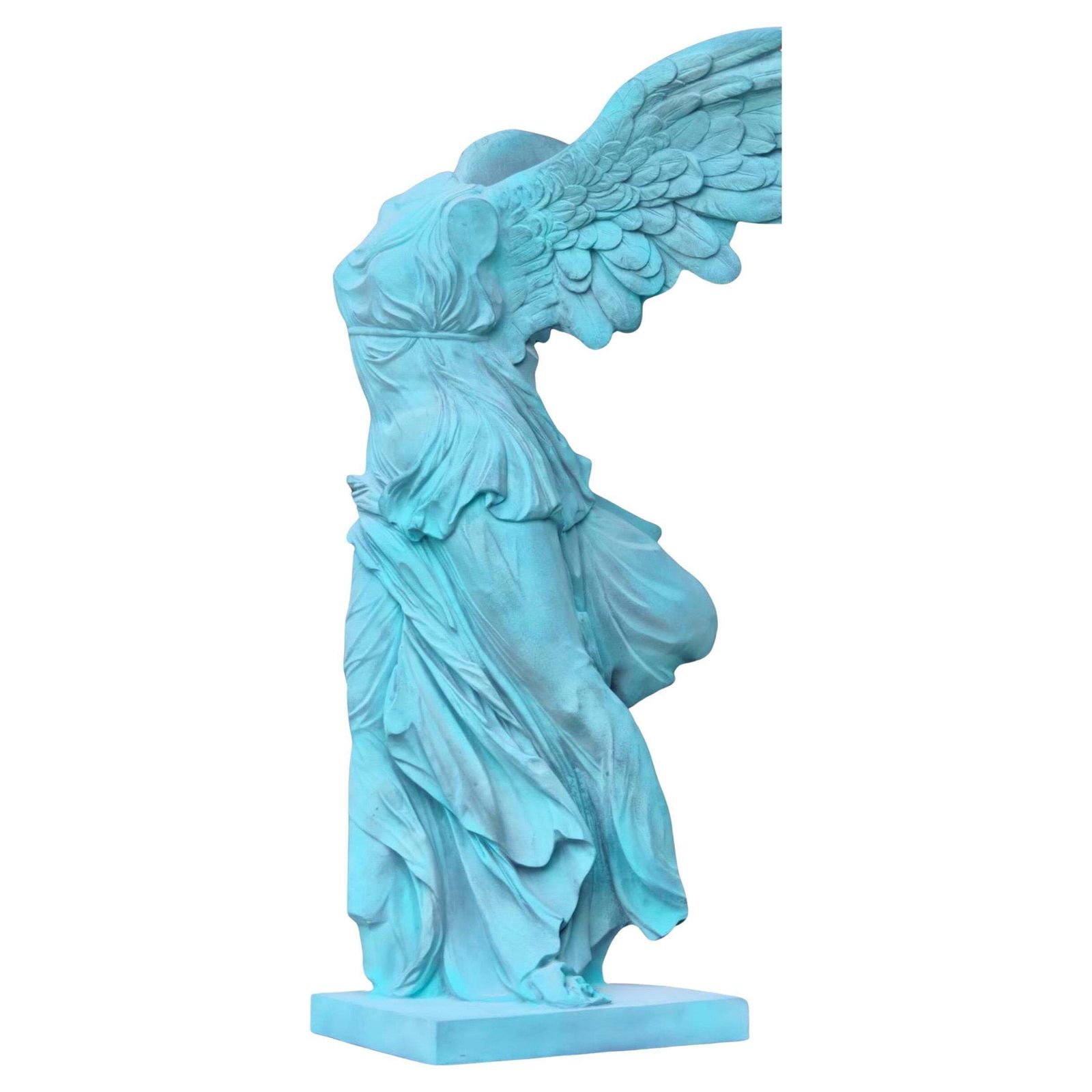 19th Century Winged Victory Of Samothrace Bronze Sculpture photo Art
