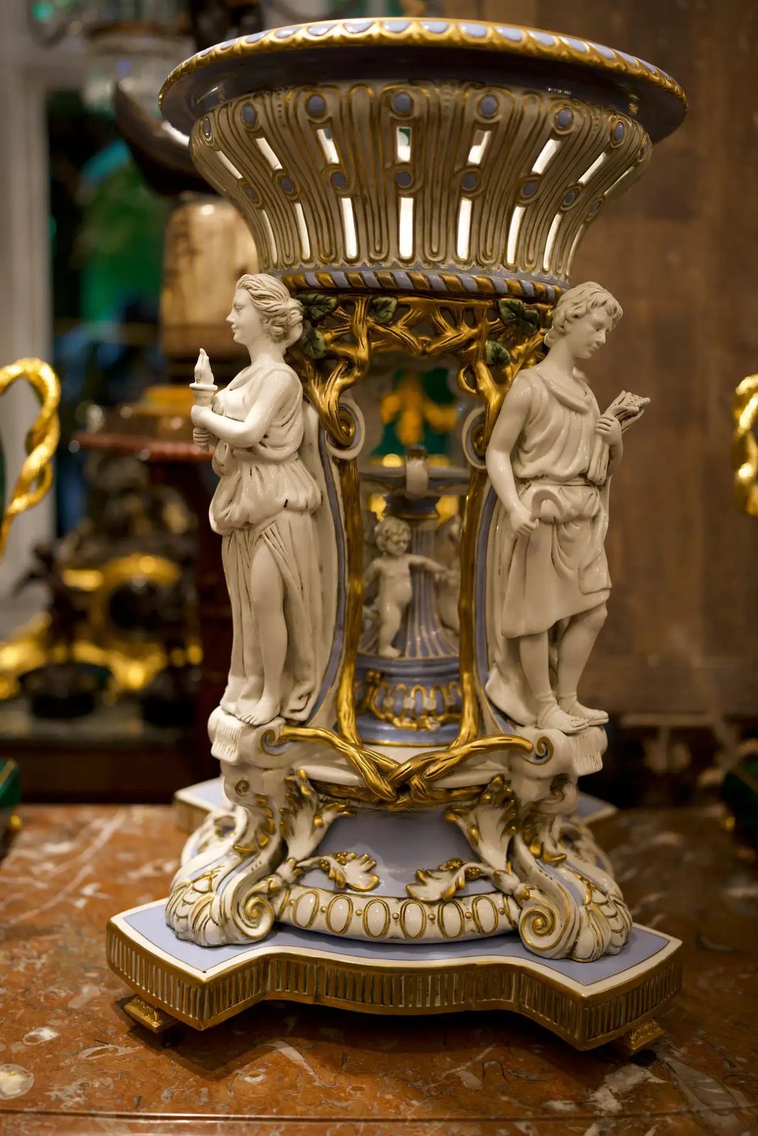 20th Century Meissen Porcelain Four Seasons Centrepiece photo 6500.0