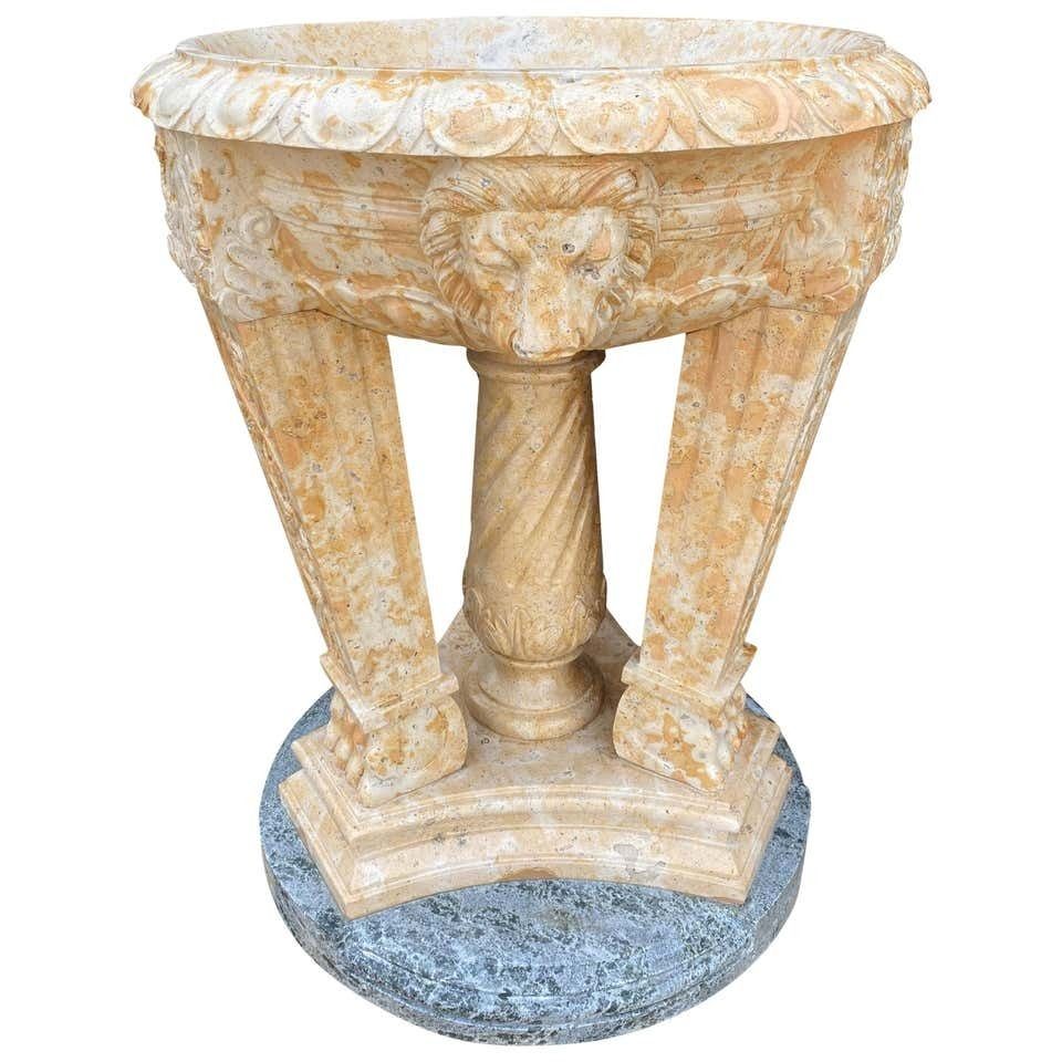 20th Century Two Toned Marble Planter/Tazzer/Bird Bath