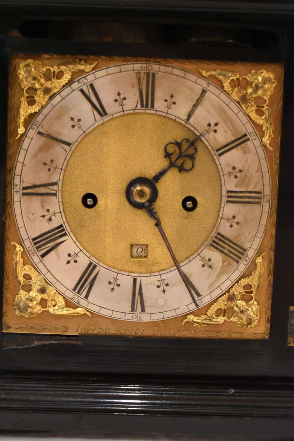 Charles II Ebony Bracket Clock By Joseph Knibb London, Circa 1675—1685 photo furniture