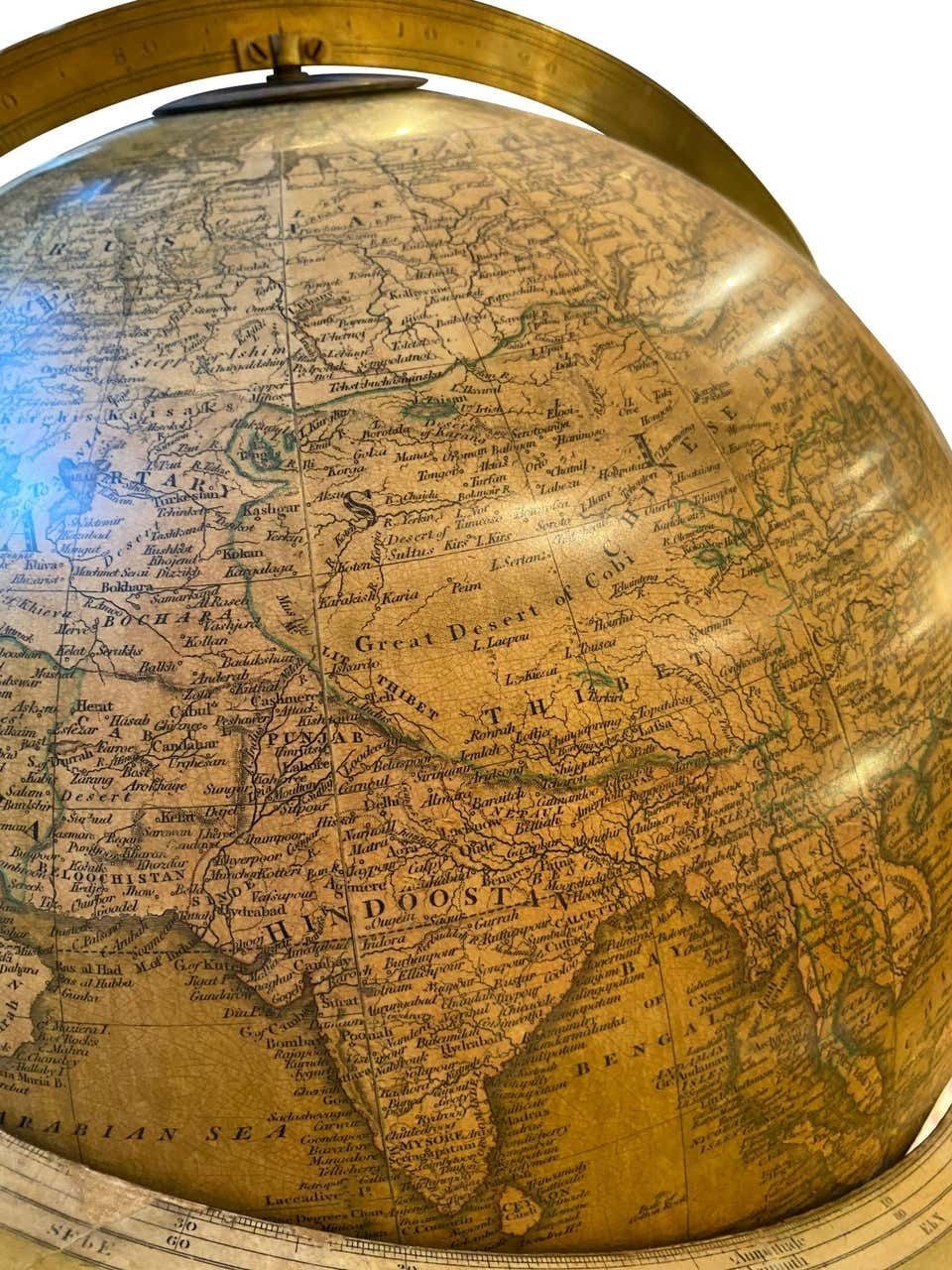 photo for sale 19th Century English Globe By Renowned Cartographers John Newton And Son