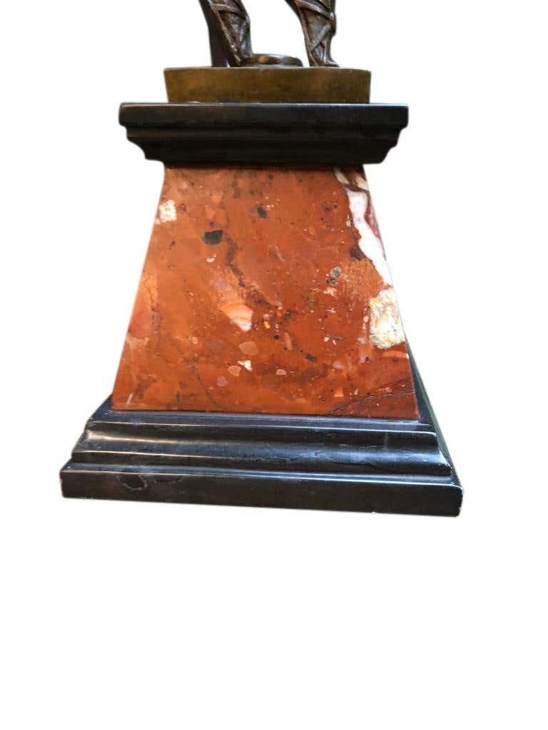 photo furniture Art Deco Style Bronze Ballerina On Marble Base, Artist J.B Deposee