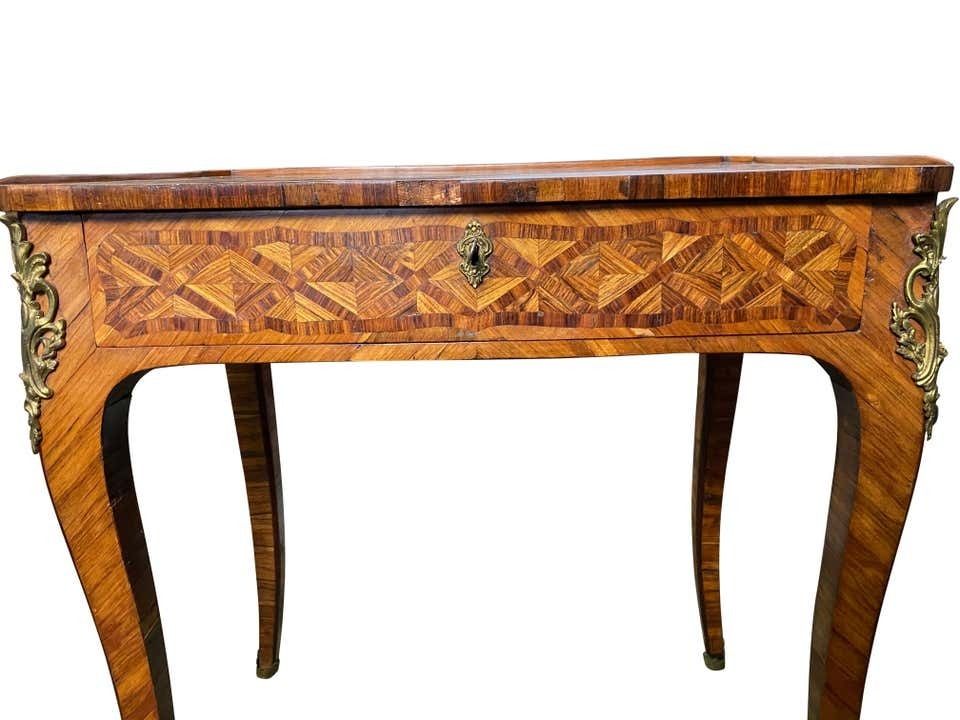 Marquetry Inlaid Kingwood Desk, 18th Century photo for sale