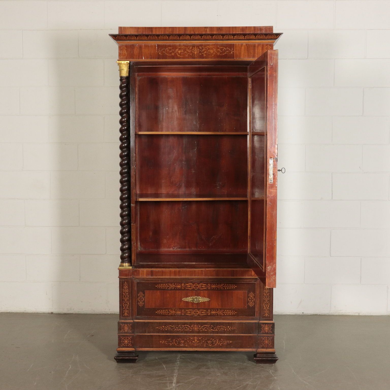Charles X Wardrobe Rosewood Italy 19th Century photo for sale
