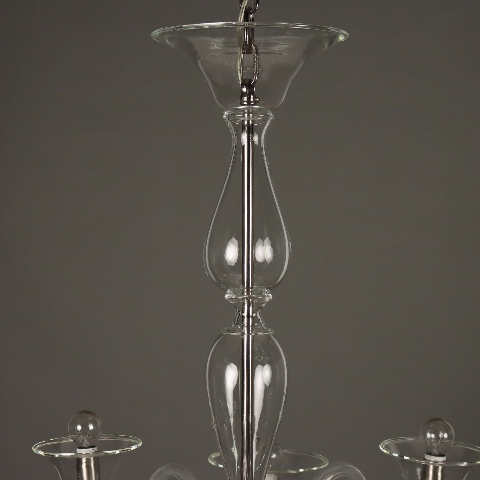 Antique Venetian Chandelier Blown Glass Italy XX Century photo vinterior