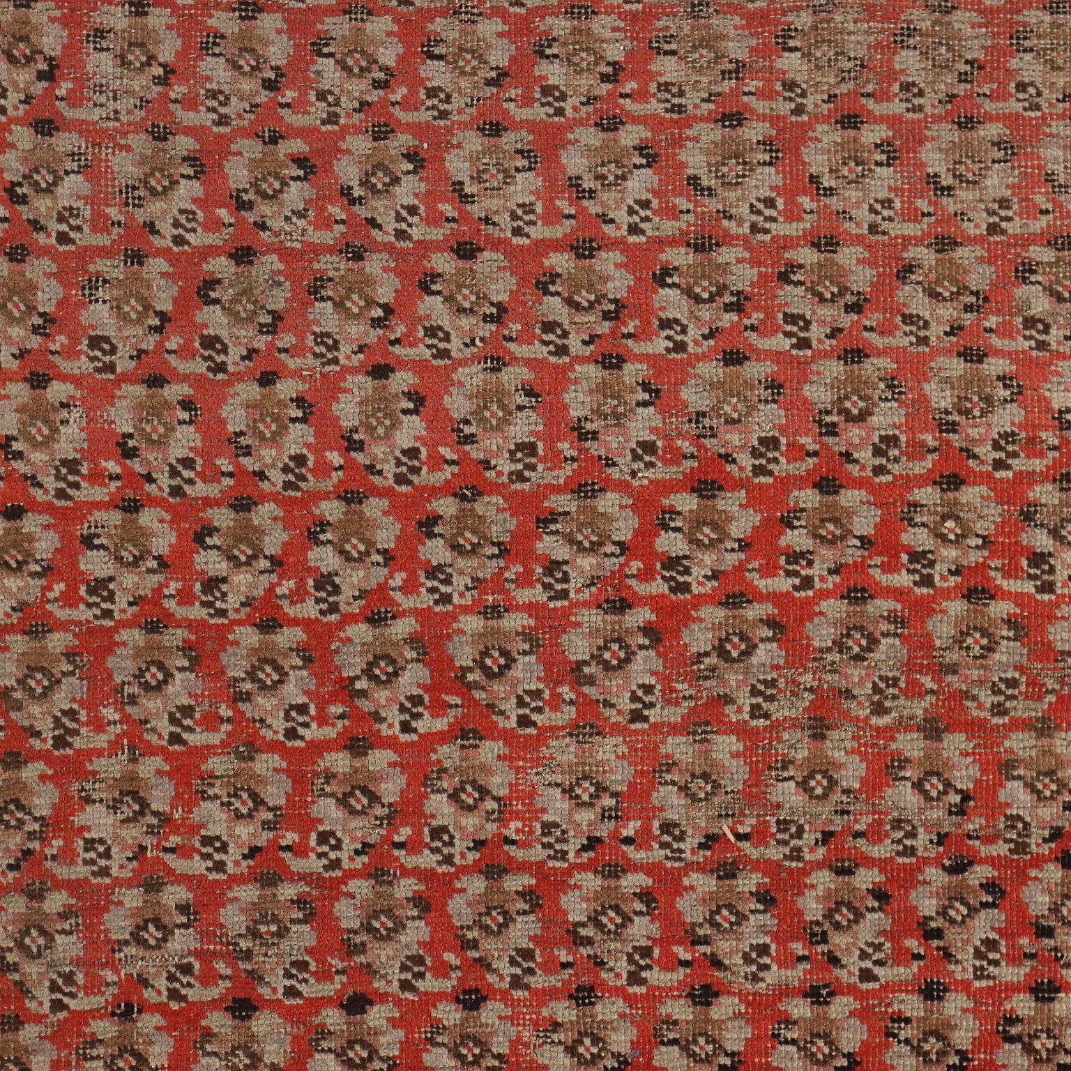 Antique Karabakh Carpet Wool Thin Knot Caucasus 116 X 56 In photo for sale