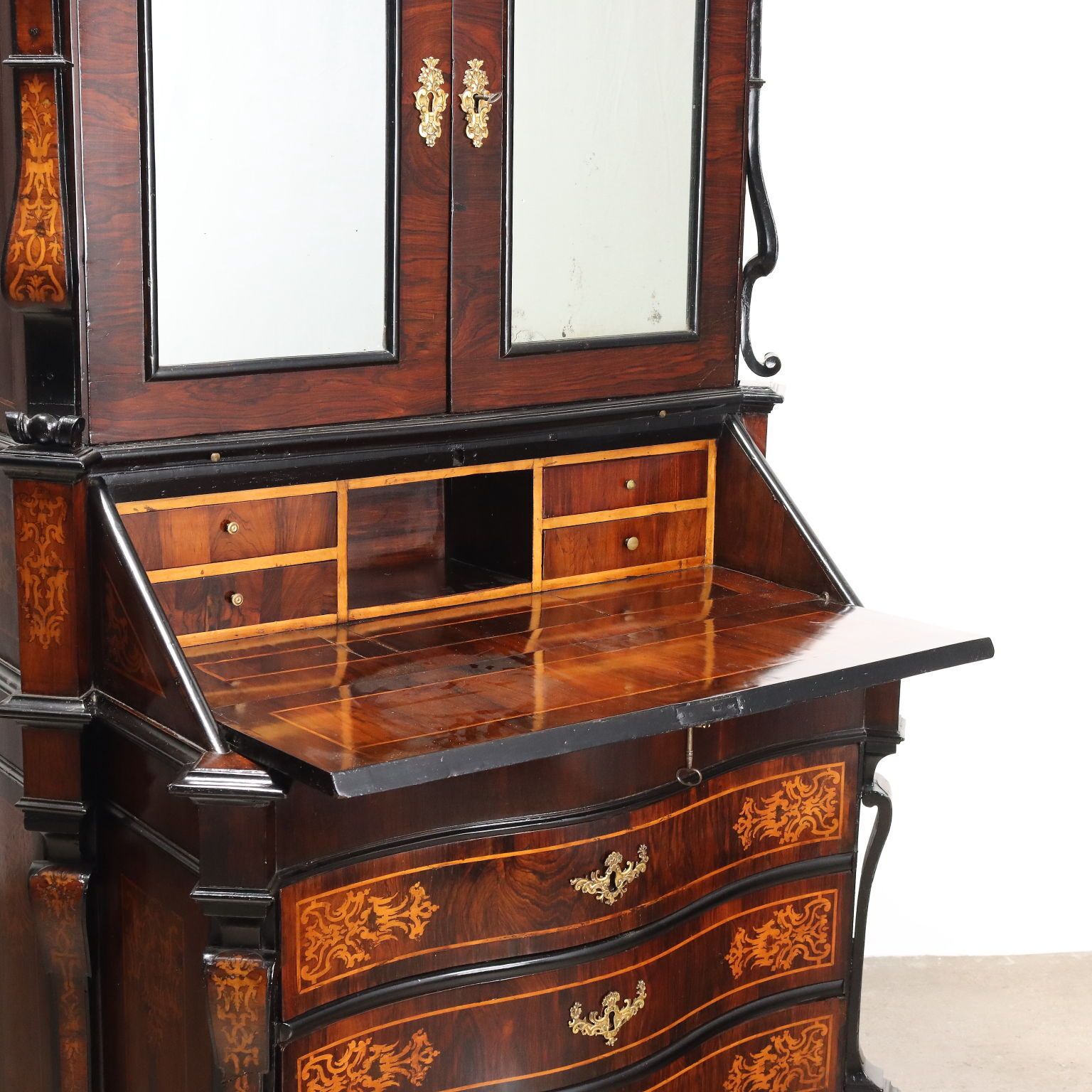 Antique Roman Trumeau Walnut Bois De Violette XVIII Century photo Furniture