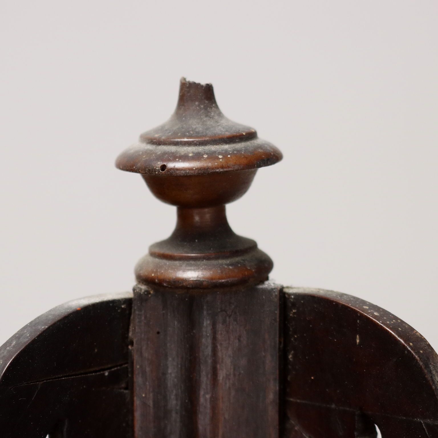 Antique Corner Cupboard Louis Philippe Walnut Italy XIX Century photo Furniture