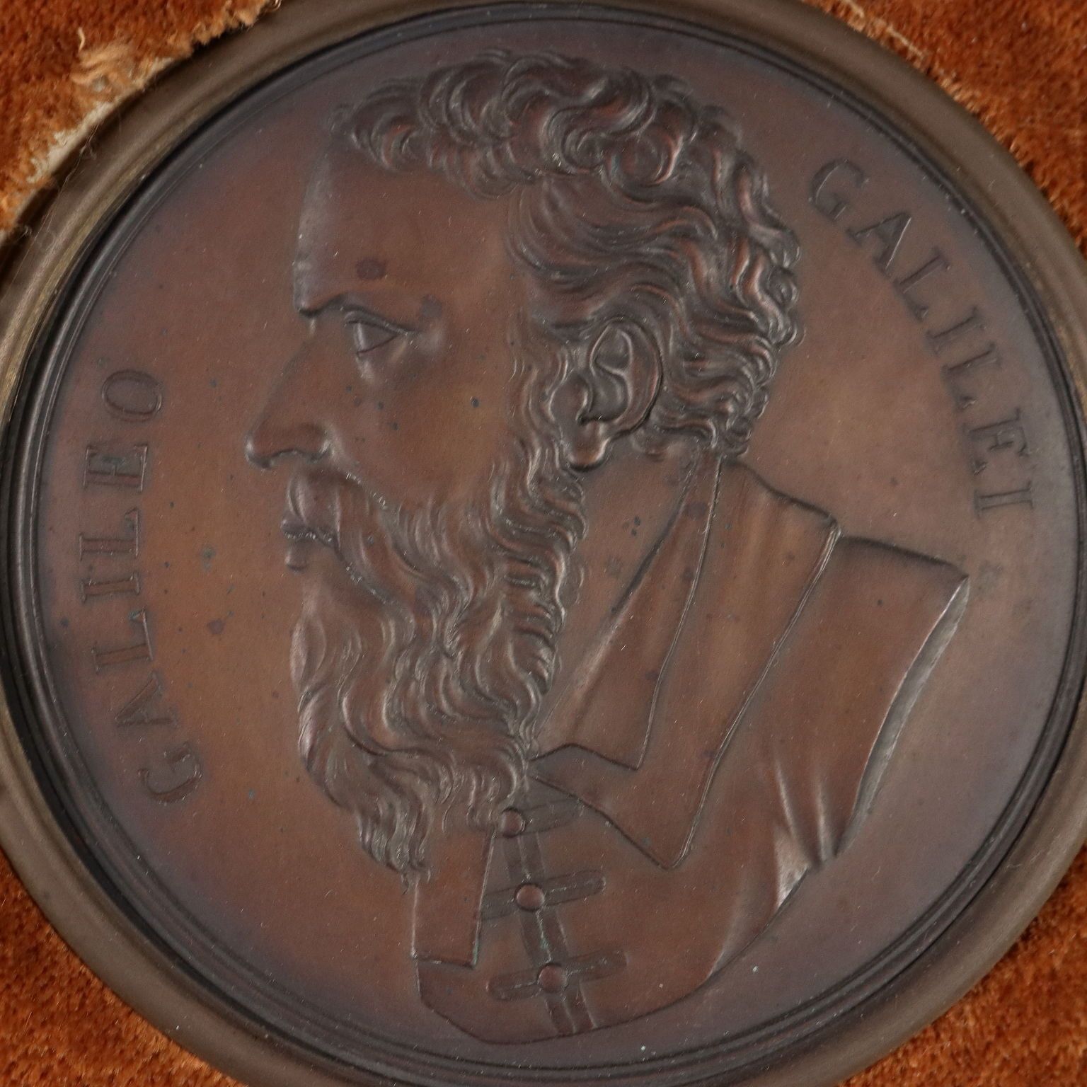 Antique Medals Copper Famous Italian Men Italy XIX Century photo for sale