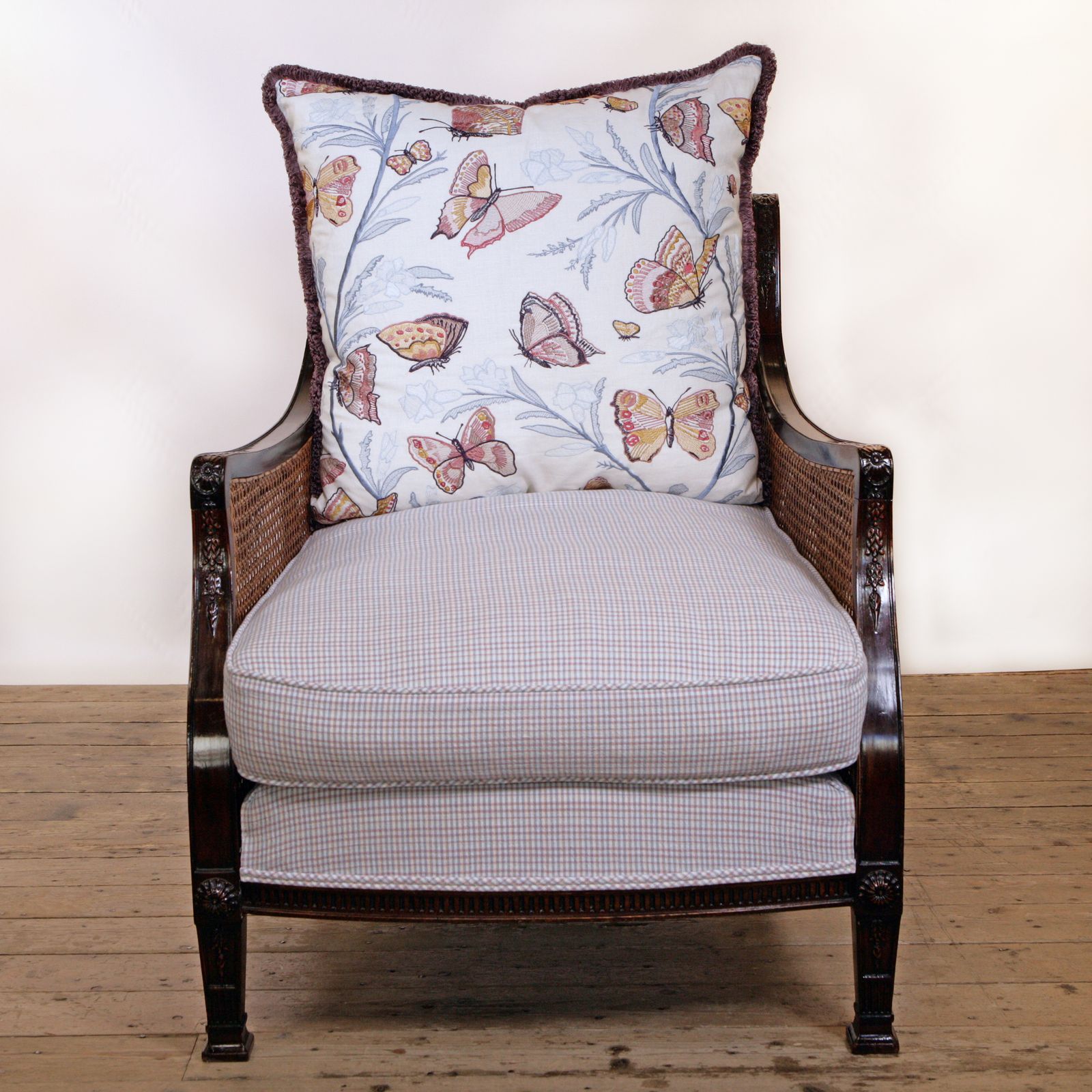 An Elegant, Georgian, Double Caned Bergère Armchair photo furniture